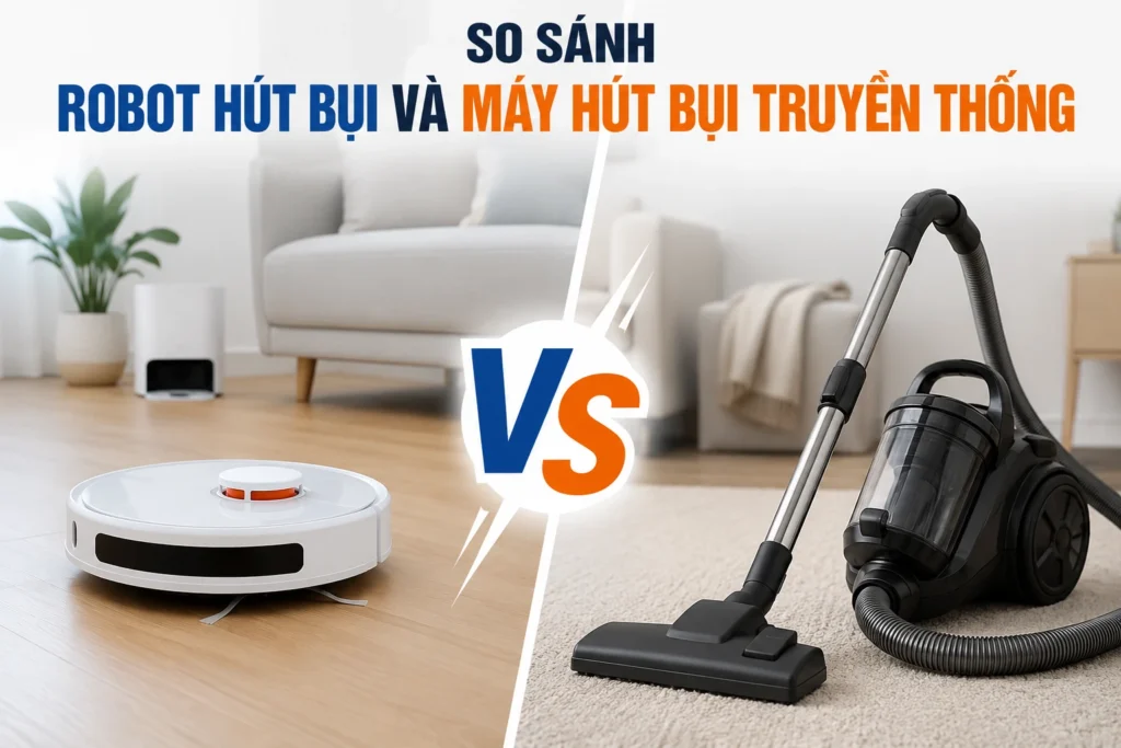 Robot Hút Bụi Và Máy Hút Bụi Truyền Thống: Nên Chọn Loại Nào?
